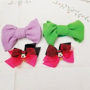 Bundle of Bows. Kid's accessories. 4 pieces. New
